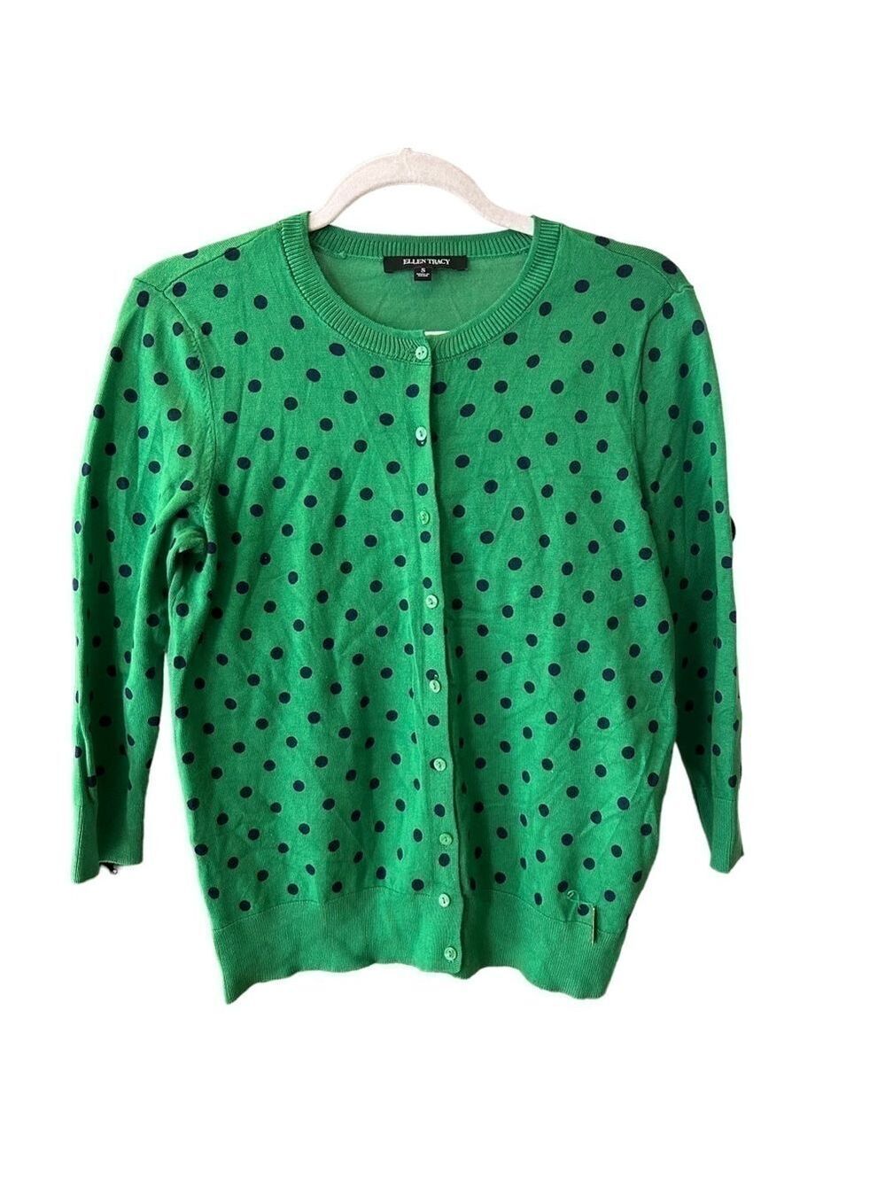 Ellen Tracy Kelly Button Front Cardigan